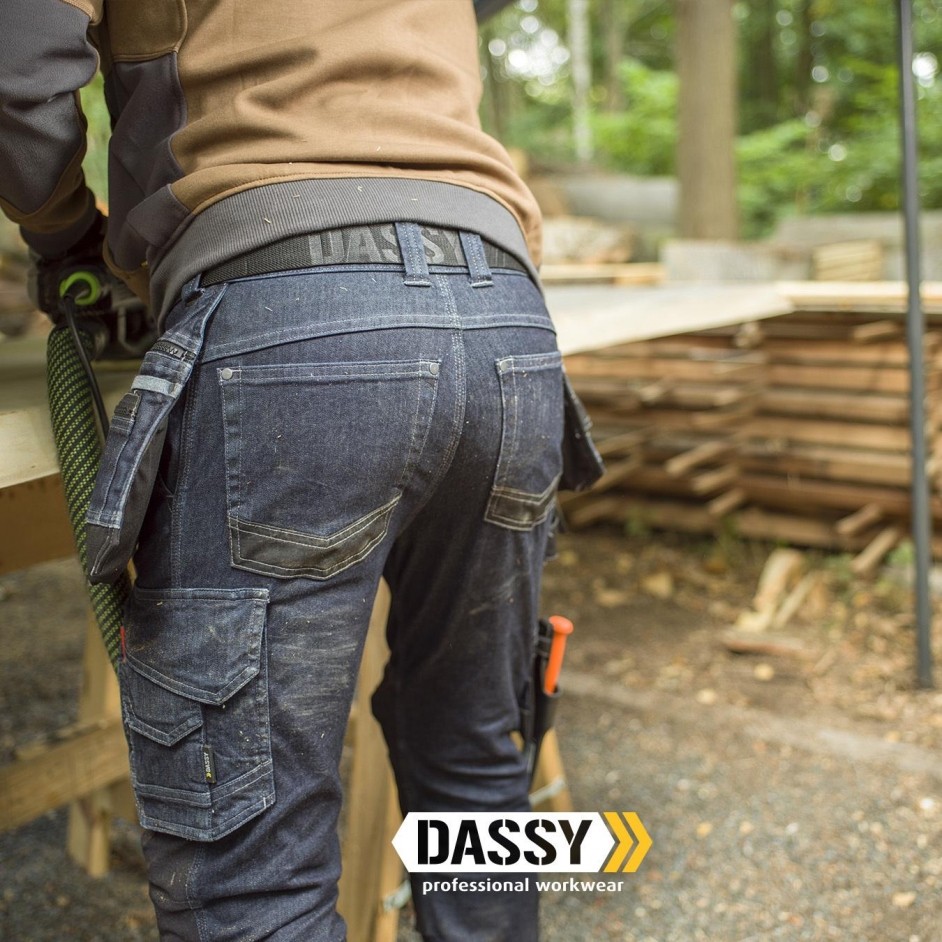 Ophef Leeuw Verzamelen Modieuze stretch jeans Dassy werkbroek - Webshirt Company